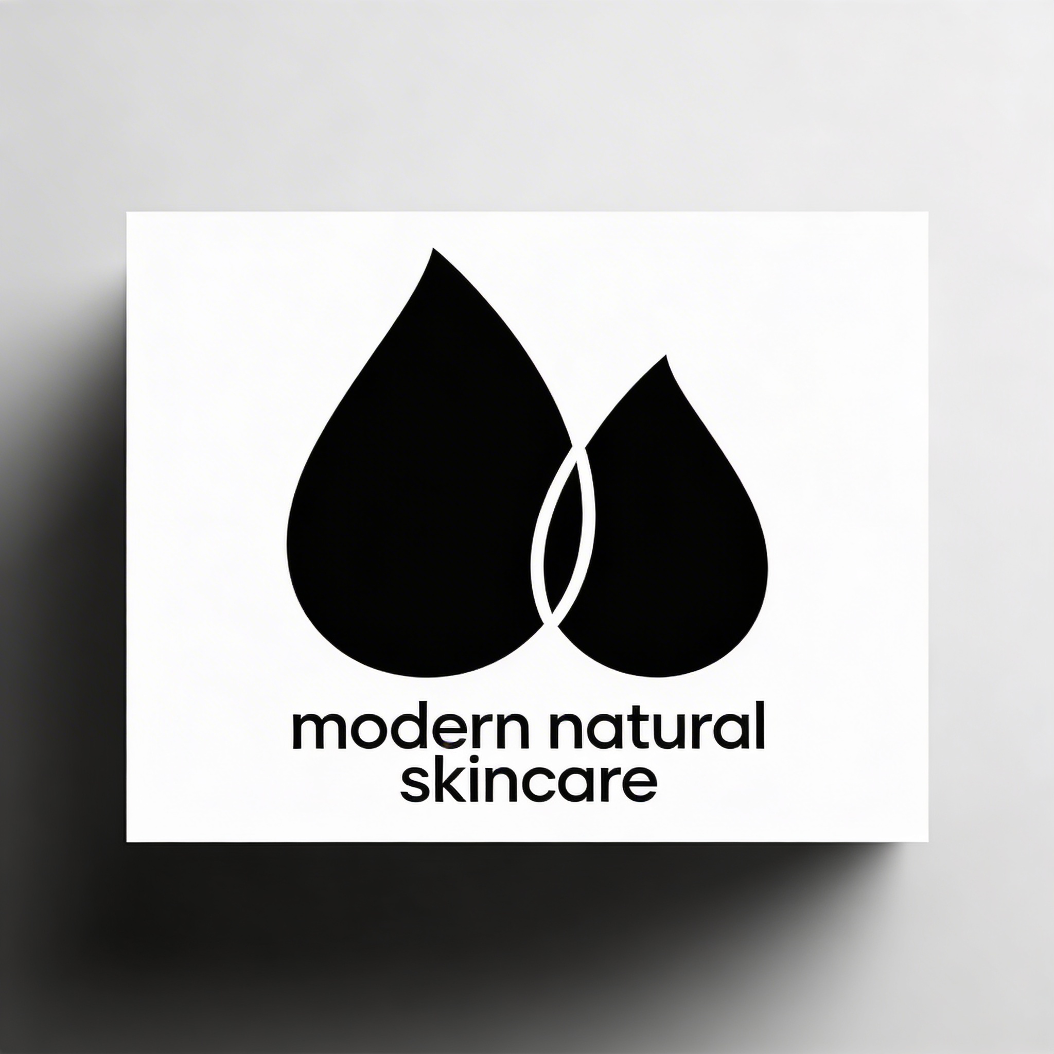 minimal leaf icon logo