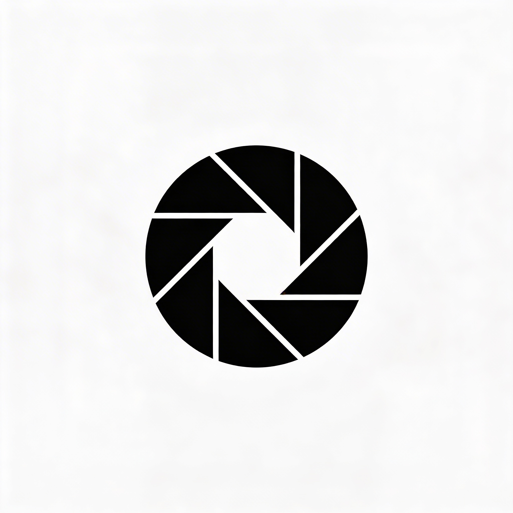 abstract aperture monochrome logo
