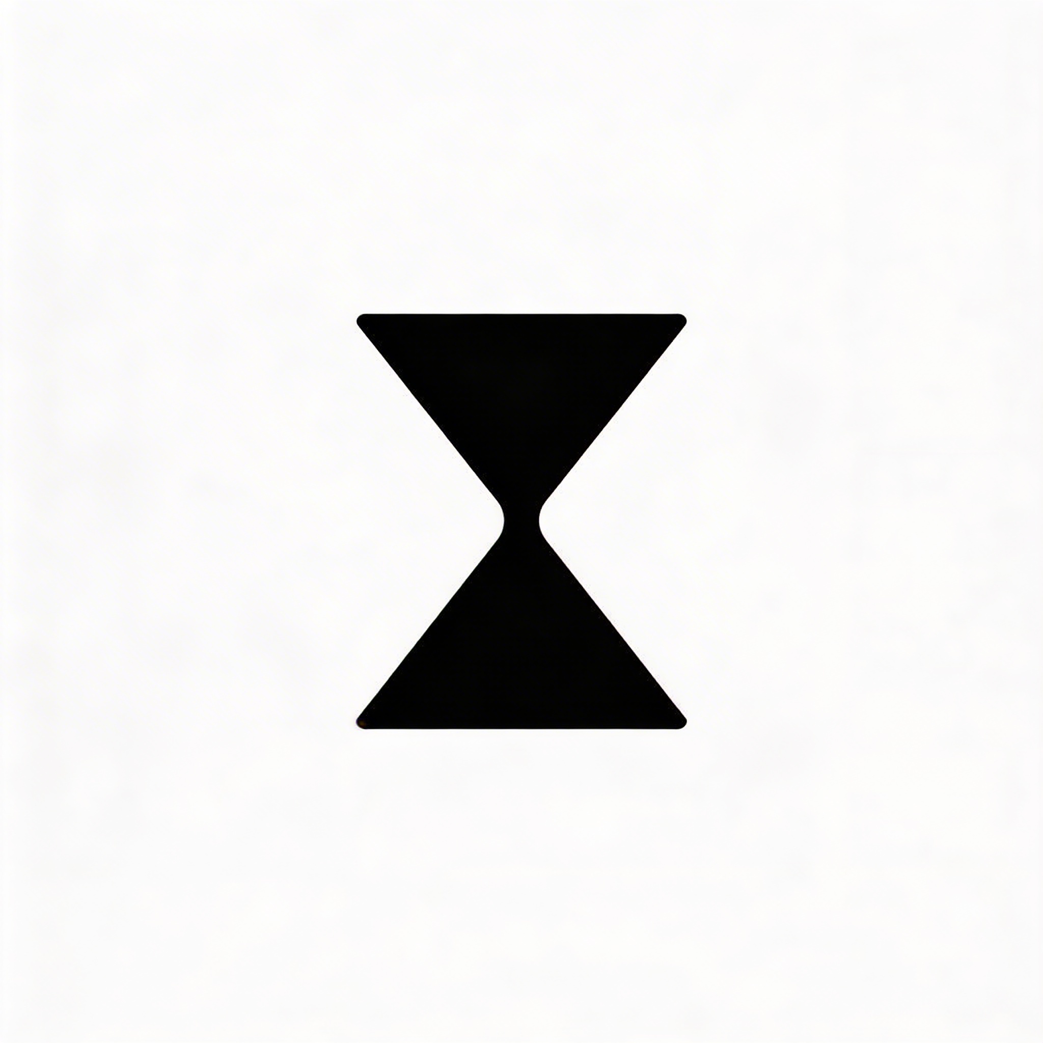 geometric hourglass monochrome logo