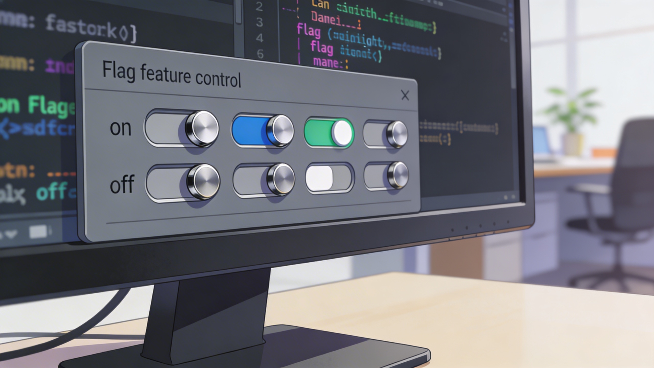 feature flag concept illustration