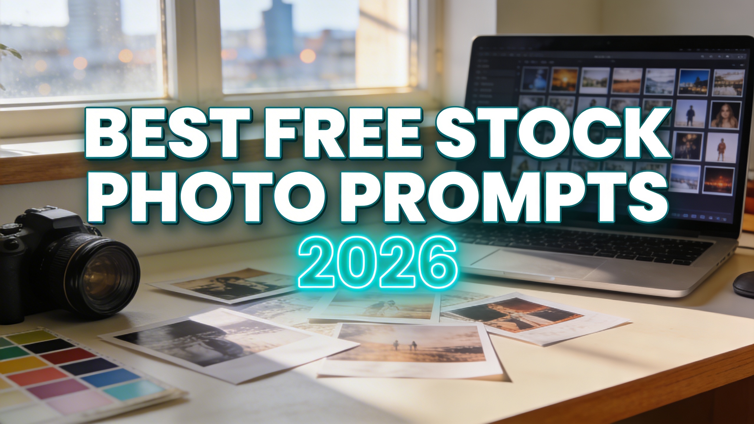 Steal-worthy stock photo prompts for 2026: 25 ready-to-use ideas with lighting, composition, and trending aesthetics plus where to find the best free stock photos and resources.