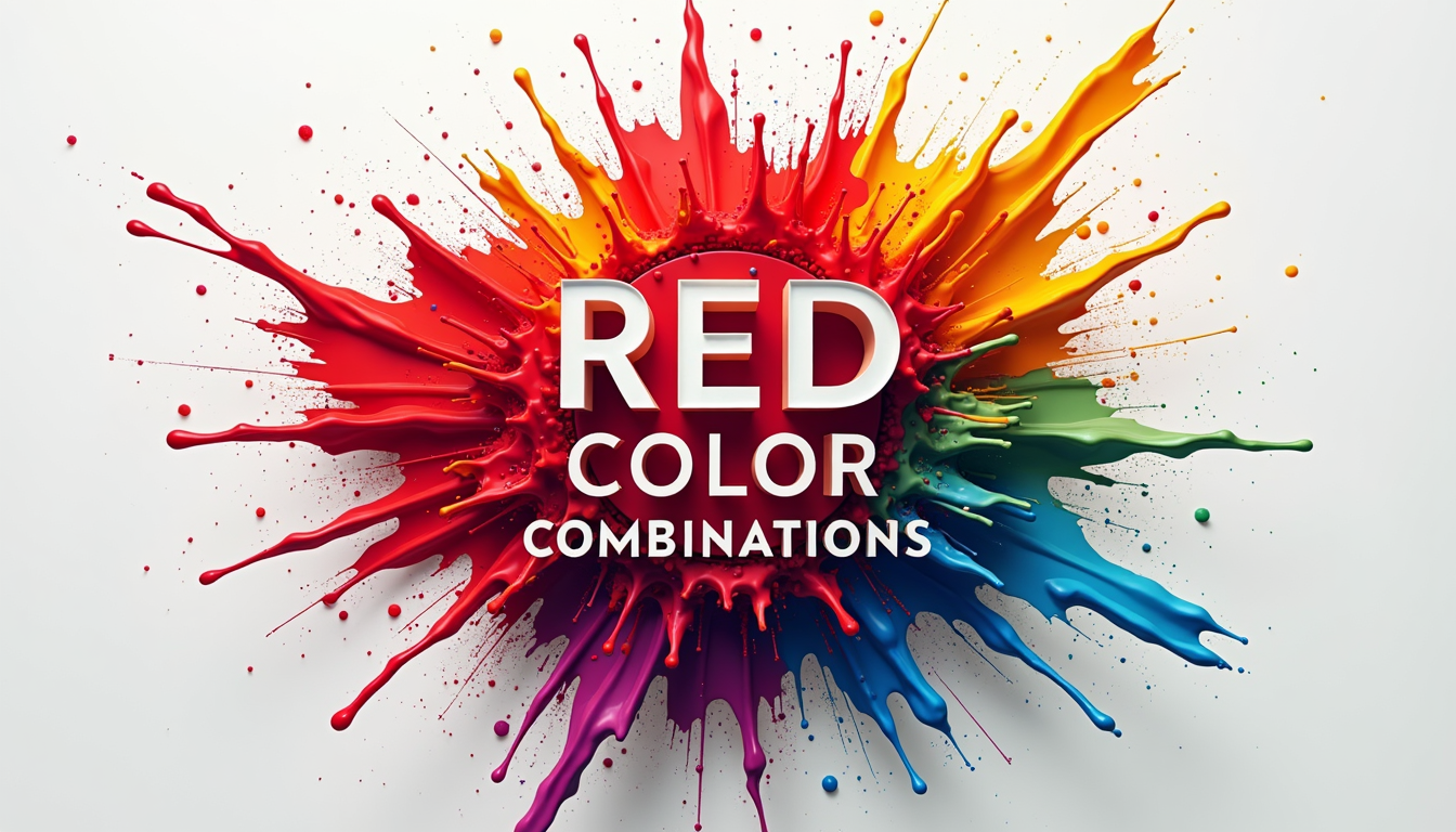 Red logo combinations for design inspiration